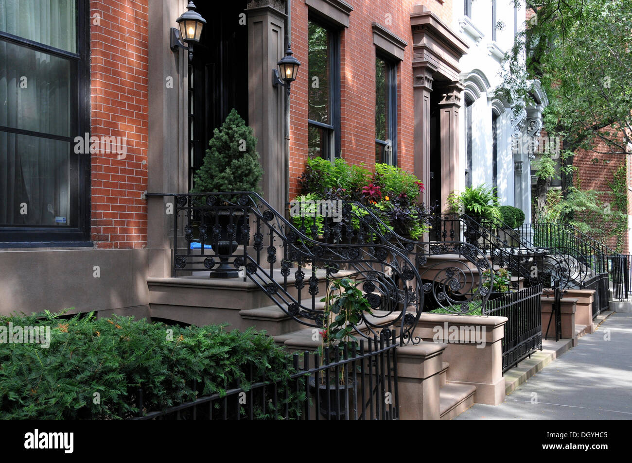 Entrance, Columbia Heights, Brooklyn, New York City, New York, USA, United States, North America Stock Photo