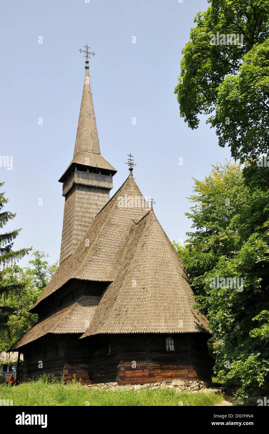 Church, Village Museum Muzeul National al Satului Dimitrie Gusti, Bucharest, Romania, Europe Stock Photo