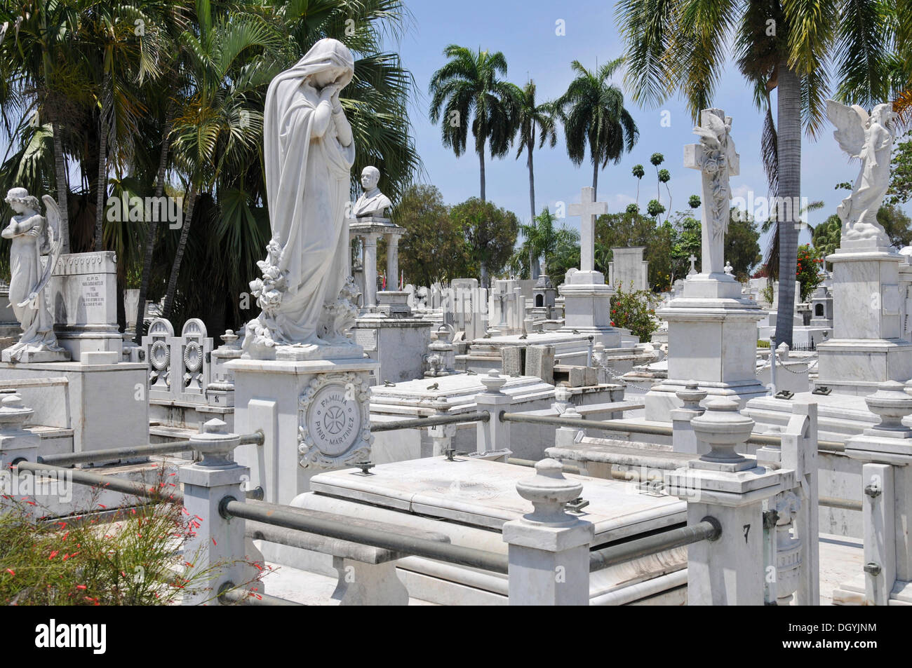 Cementerio Santa Ifigenia cemetery, Santiago de Cuba, historic Stock