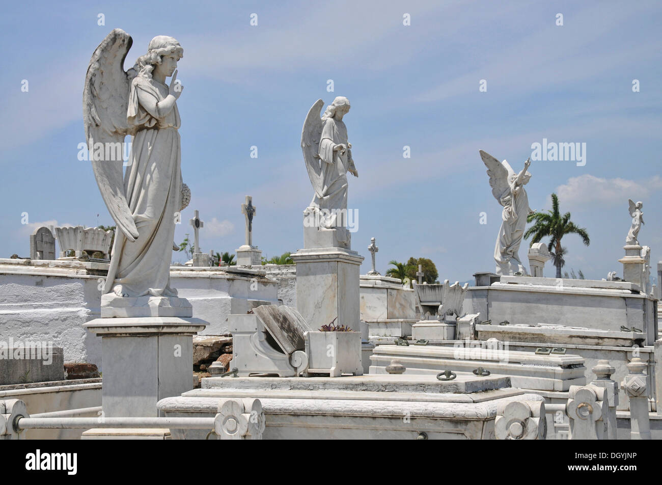Cementerio Santa Ifigenia cemetery, Santiago de Cuba, historic district, Cuba, Caribbean, Central America Stock Photo
