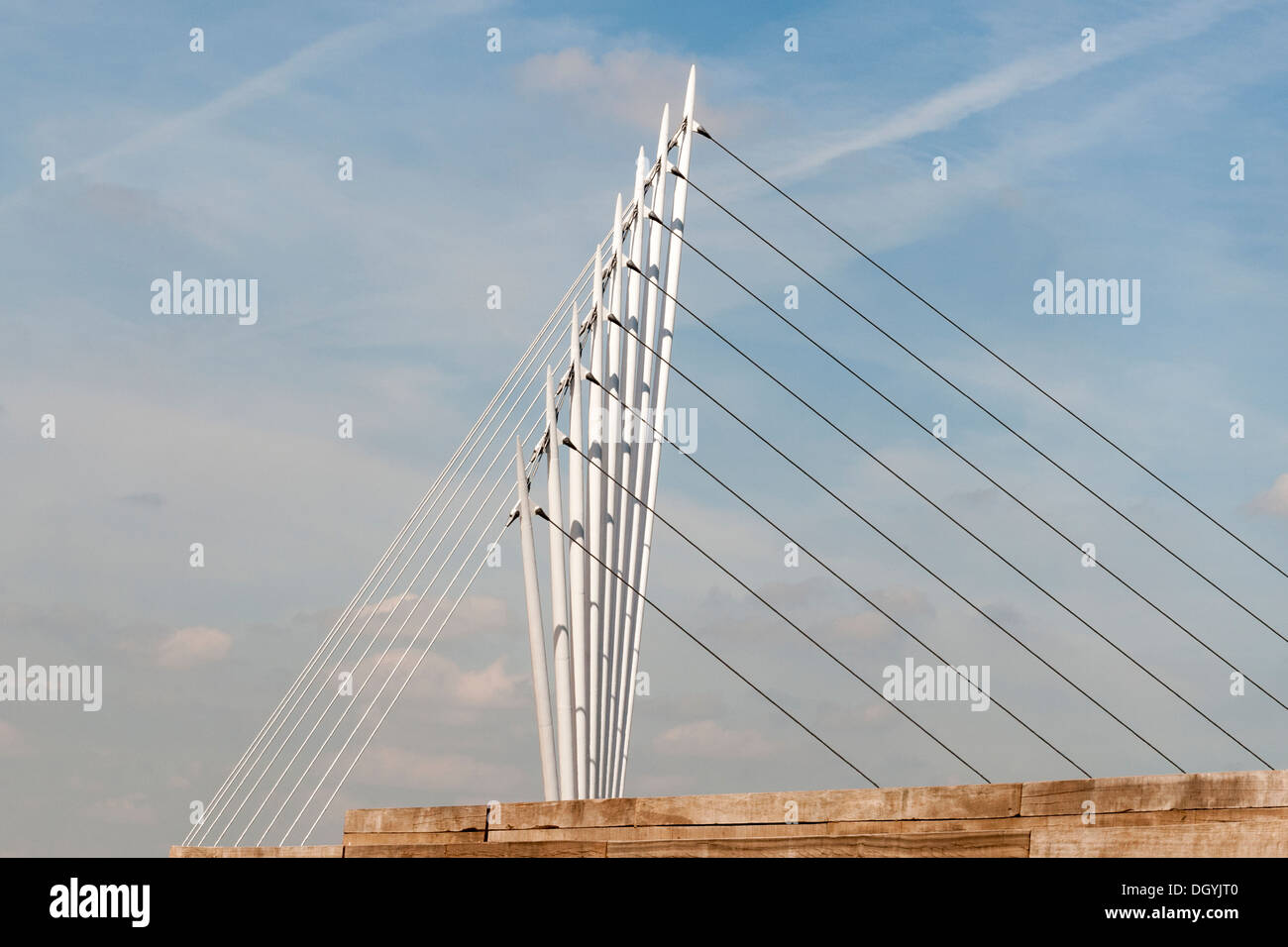 Bridge across the Ship Canal, Media City Stock Photo