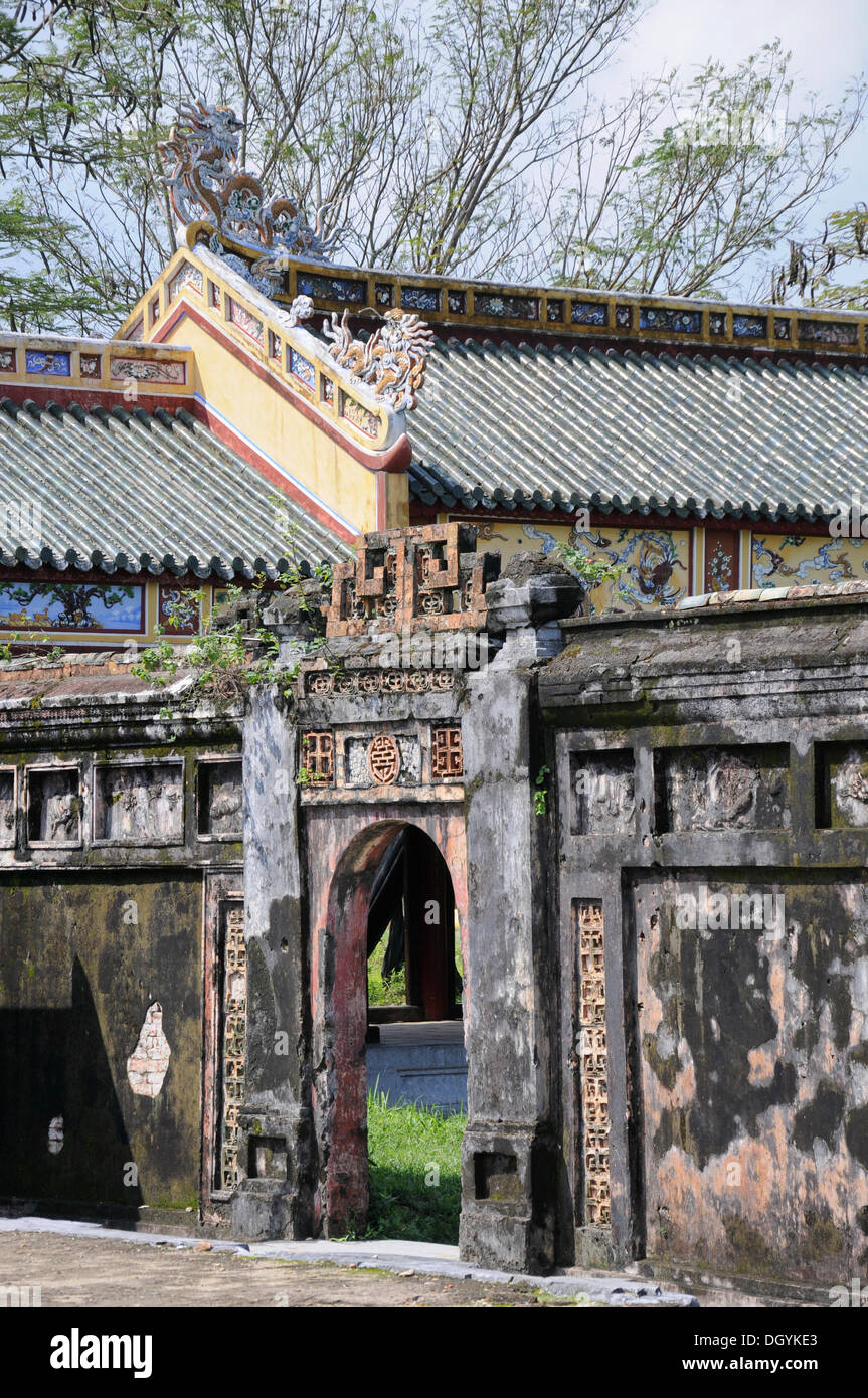 Gate, citadel, Hue, Vietnam, Southeast Asia Stock Photo