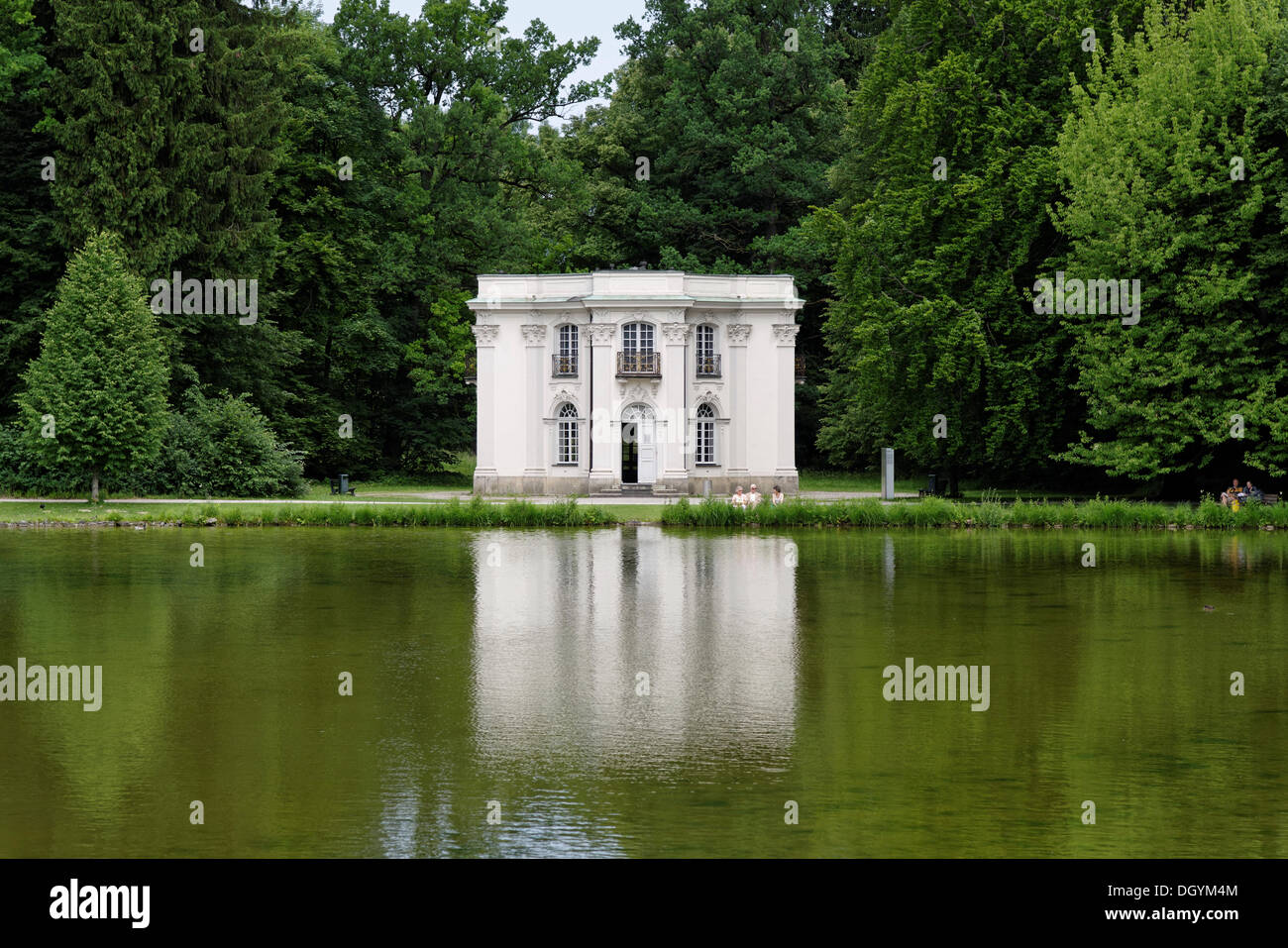 Park palace, Pagodenburg, Nymphenburg Palace, Munich, Bavaria Stock Photo