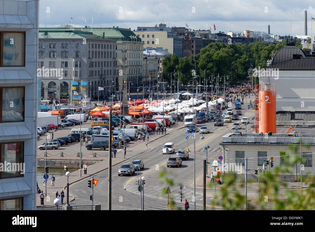 Market square, Kauppatori, Helsinki, Uusimaa, Finland Stock Photo