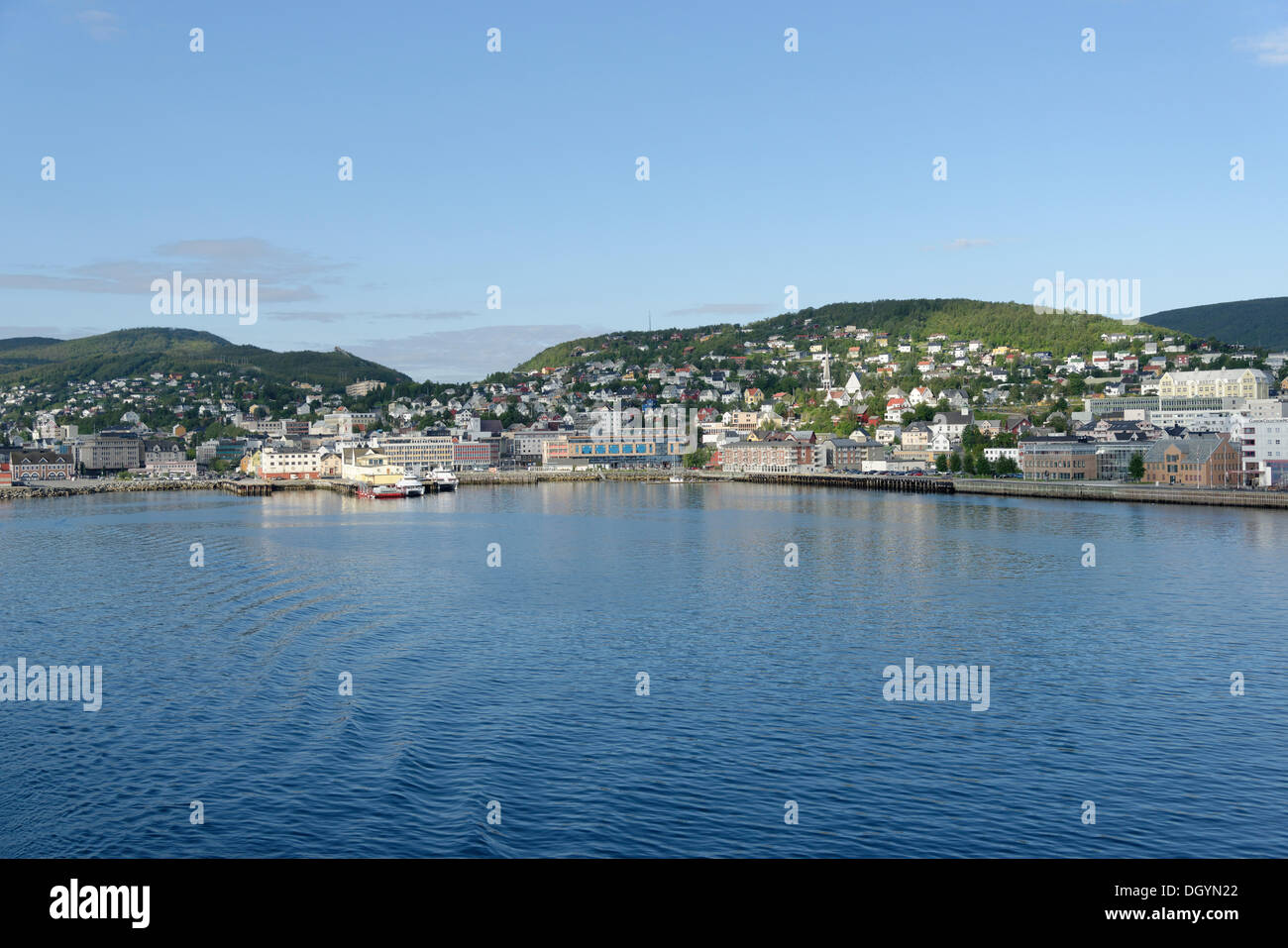 Townscape, Harstad, Norway Stock Photo