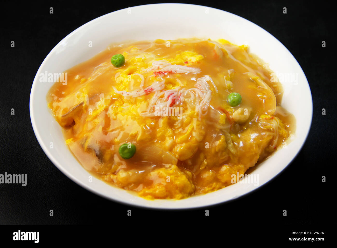Tenshinhan (Crabmeat omelet bowl Stock Photo Alamy