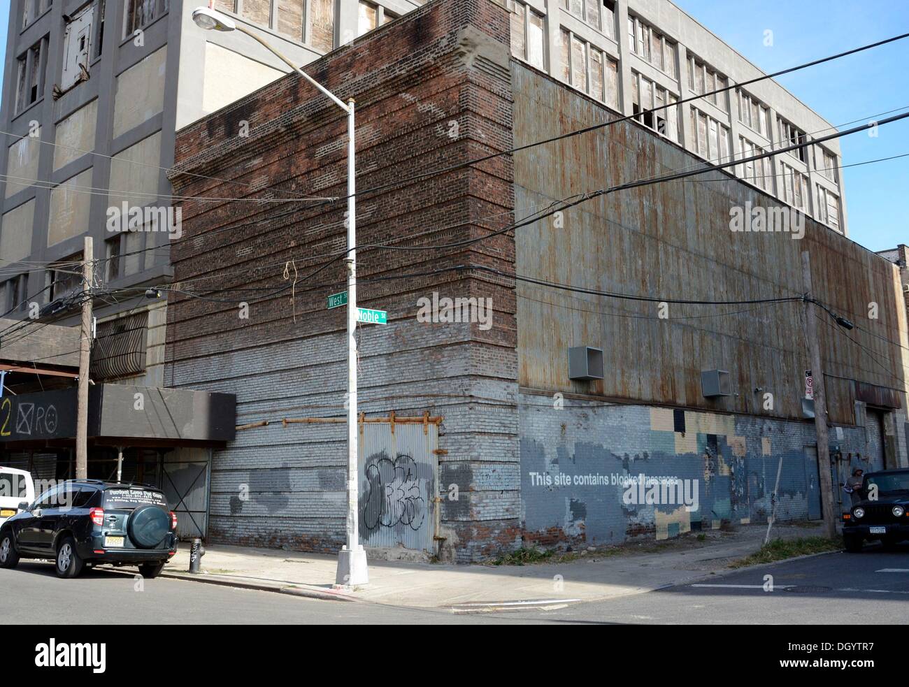 Banksy graffiti in greenpoint candid hires stock photography and