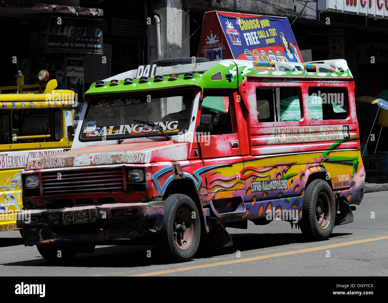 Jeepney in Cebu, Philippines, Southeast Asia, Asia Stock Photo