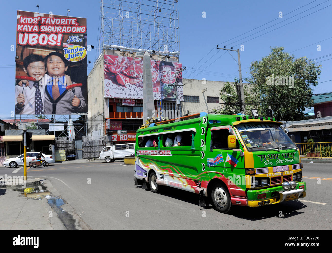 Jeepney in Cebu, Philippines, Southeast Asia, Asia Stock Photo