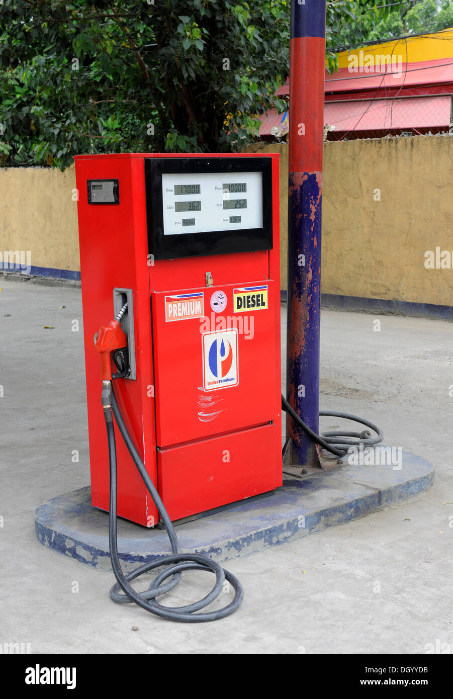 Red fuel pump, Cebu, Philippines, Southeast Asia, Asia Stock Photo Alamy
