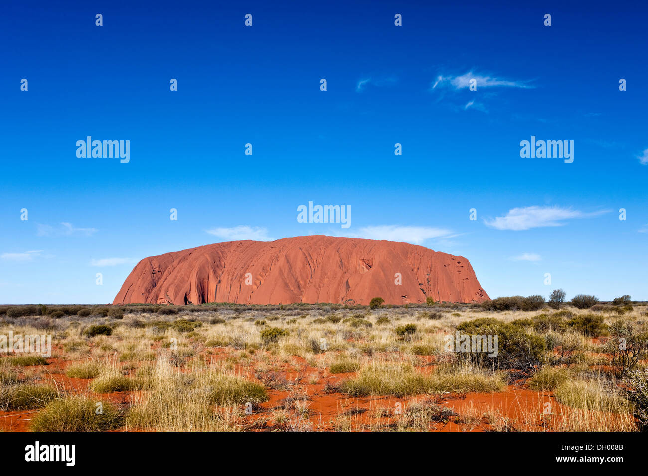 Uluru or Ayers Rock, Uluru-Kata Tjuta National Park, Northern Territory, Australia Stock Photo