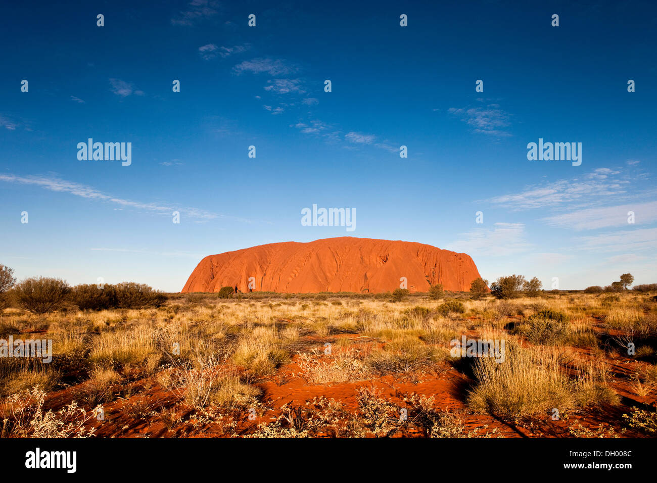 Uluru or Ayers Rock, Uluru-Kata Tjuta National Park, Northern Territory, Australia Stock Photo