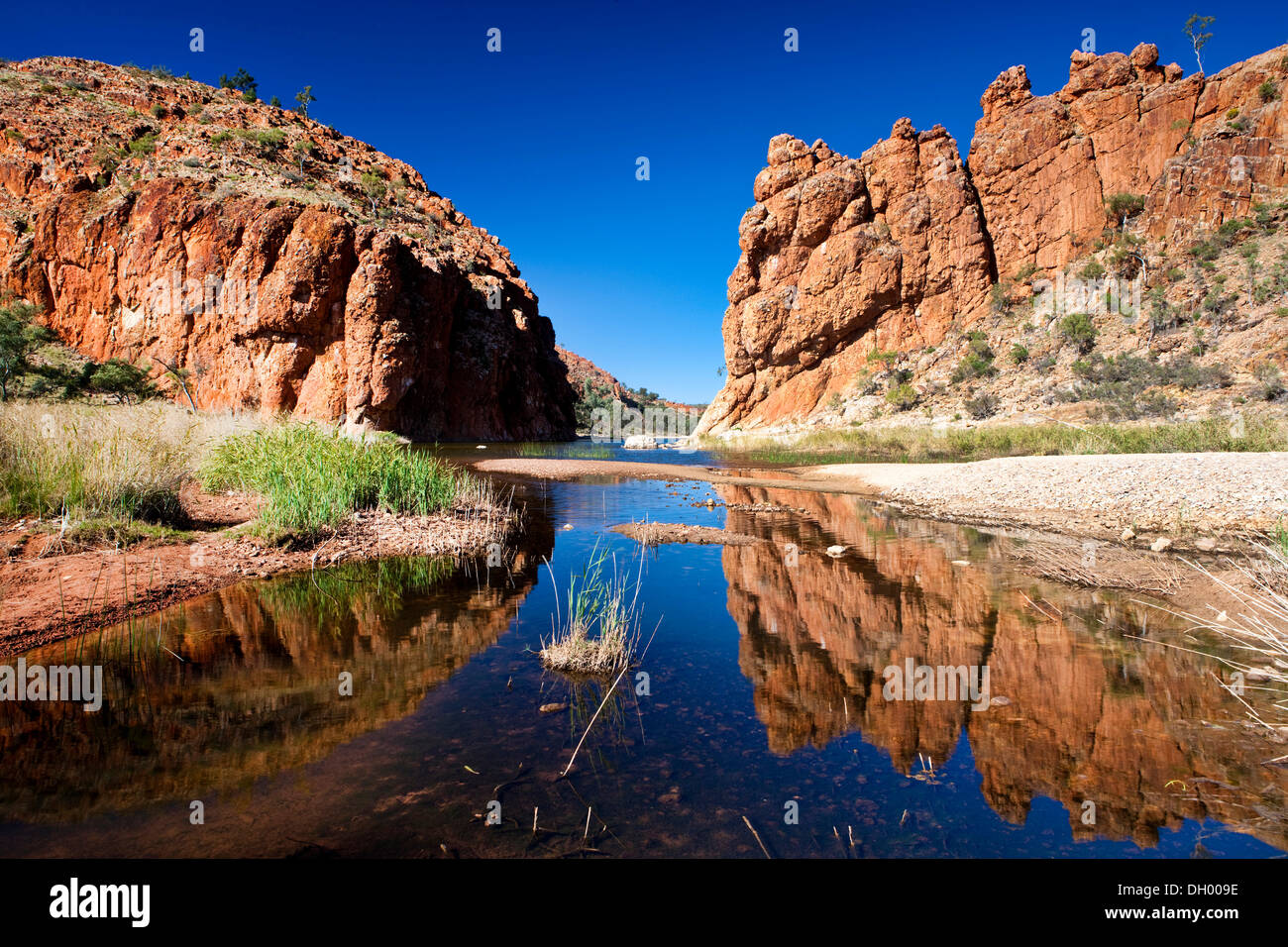Glen Helen Gorge in West MacDonnell National Park, Northern Territory, Australia Stock Photo