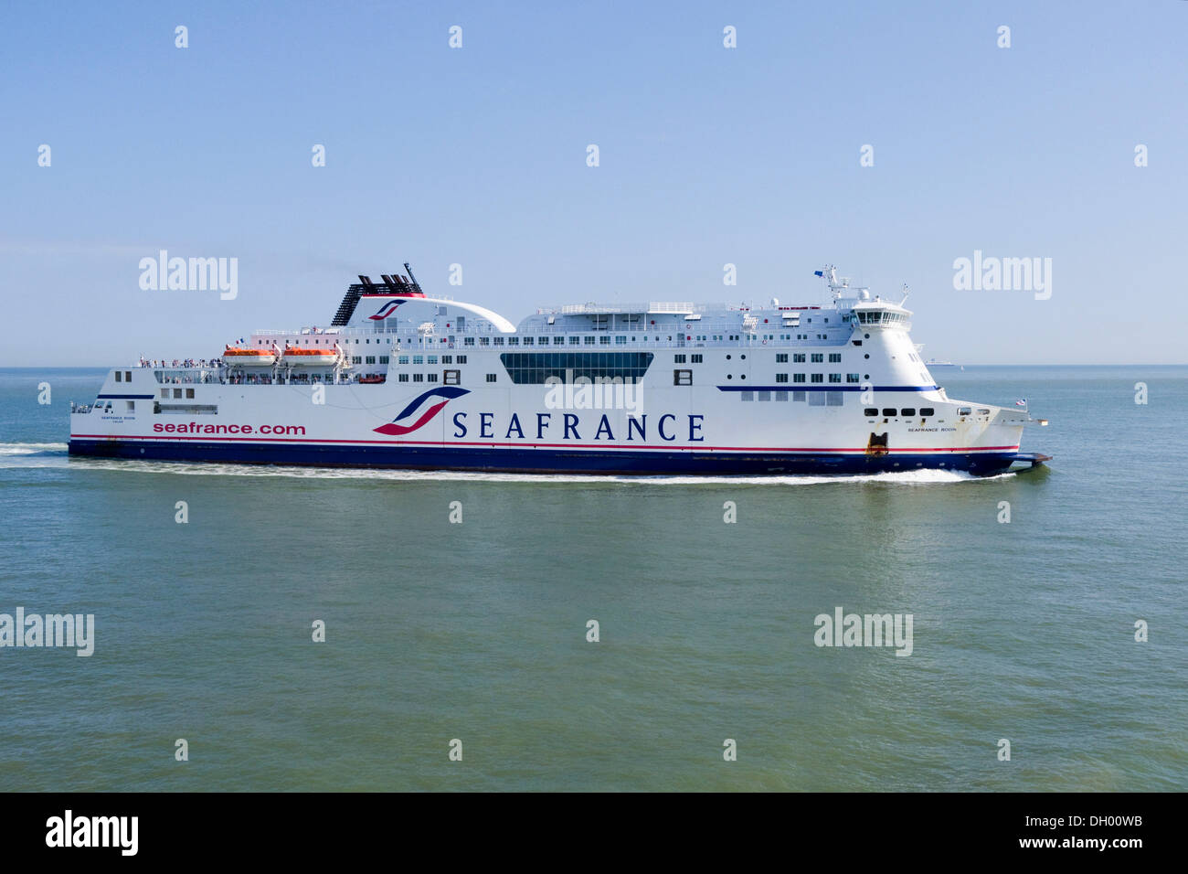 Ferry from Calais to Dover, England, United Kingdom Stock Photo