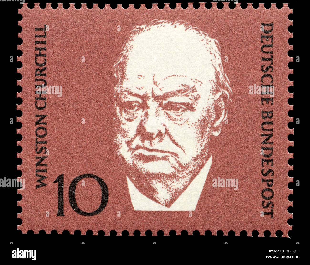 Portrait of Winston Churchill (1874-1965: British prime minister) on