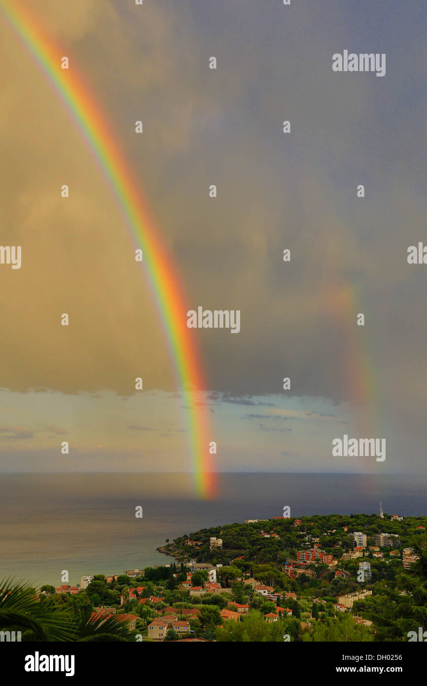 Double rainbow over ocean hi-res stock photography and images - Alamy