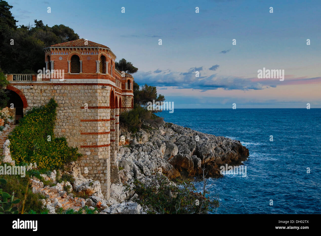 Cap Martin at dusk, Roquebrune Cap Martin, Département Alpes Maritimes ...