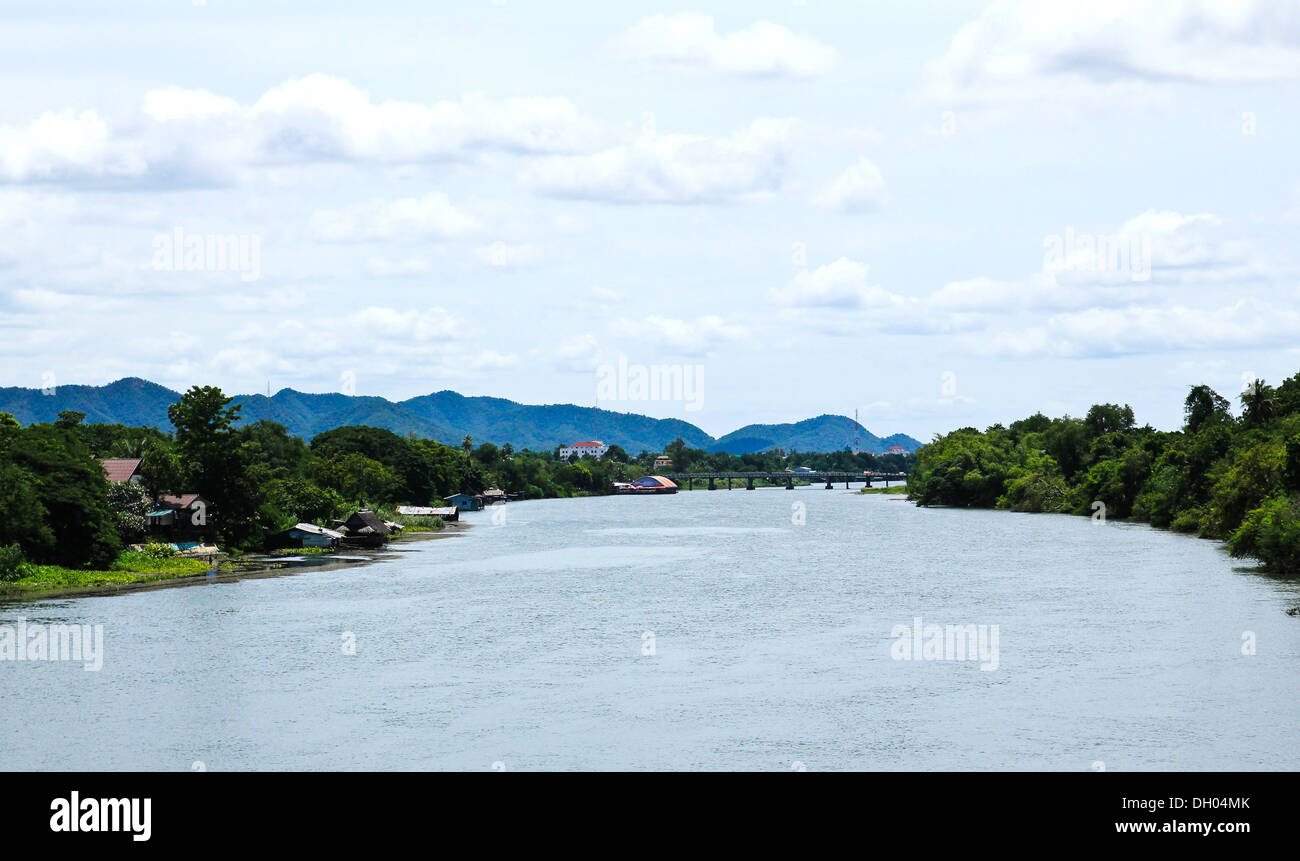 Beautiful river kwai in Kanchanaburi province, Thailand Stock Photo