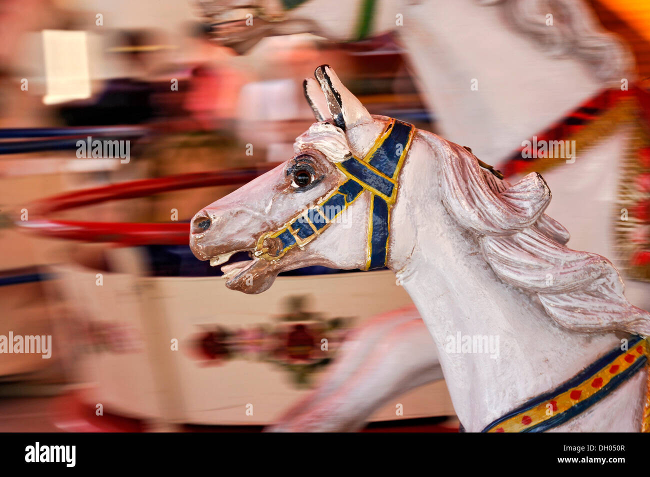 Wooden horse carousel hi-res stock photography and images - Alamy