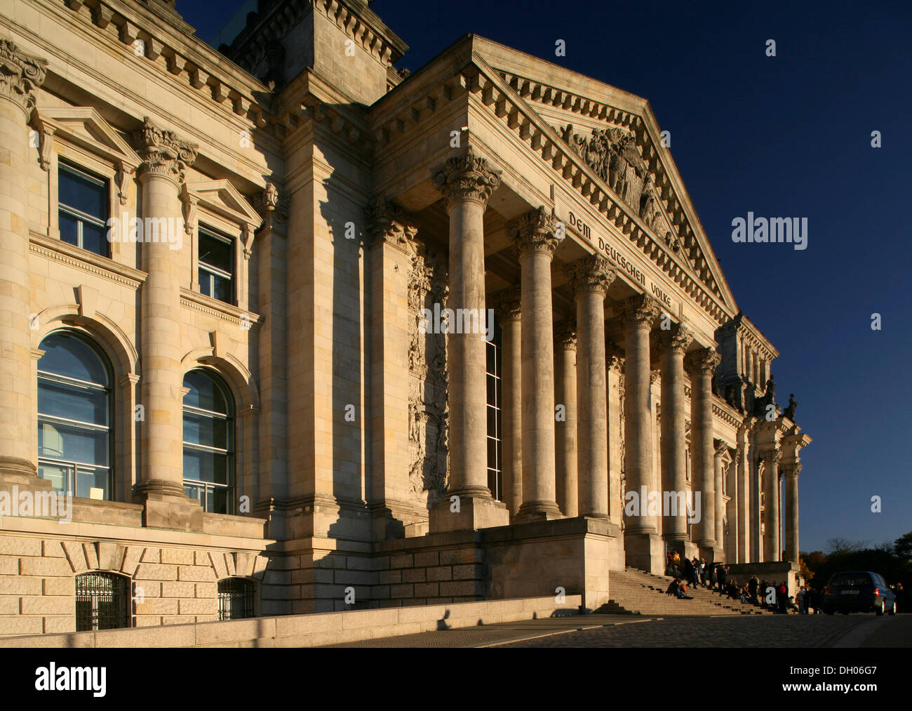 Reichstag building, Deutscher Bundestag, German Federal Parliament, Berlin Stock Photo