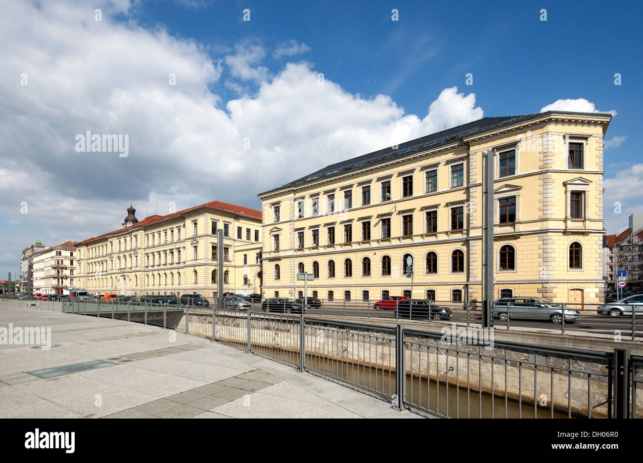 District court, building of the former Royal Saxon State Court, Leipzig, Saxony, PublicGround Stock Photo