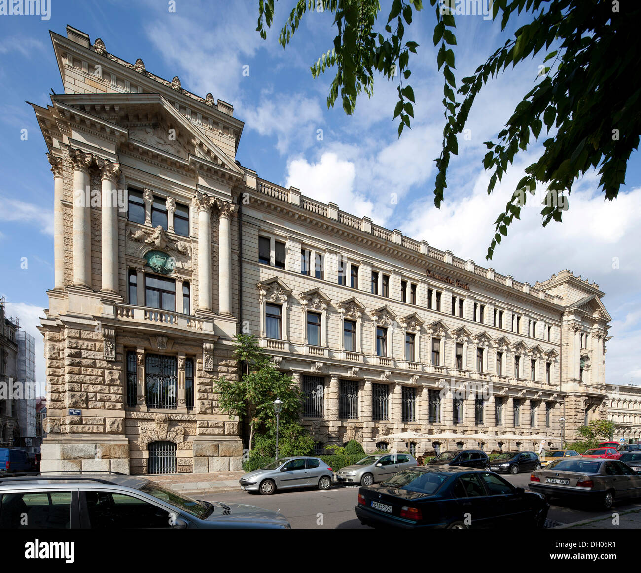 Johann Sebastian Bach Music School, building of the former Reichsbank, Leipzig, Saxony, PublicGround Stock Photo