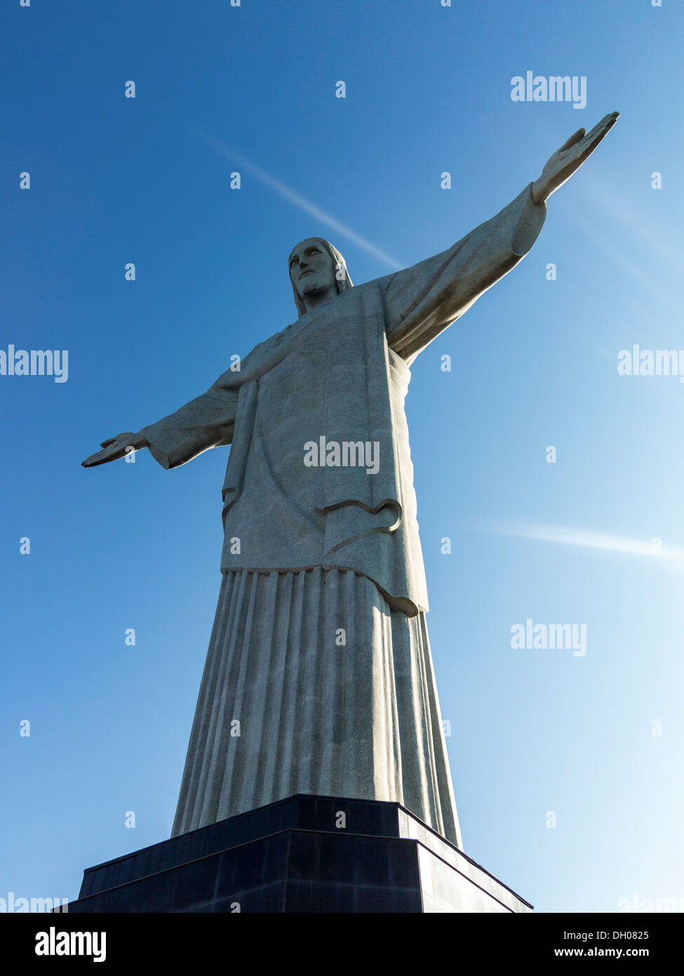 Statue of Christ the Redeemer on mountain top in Rio de Janeiro, Brazil Stock Photo