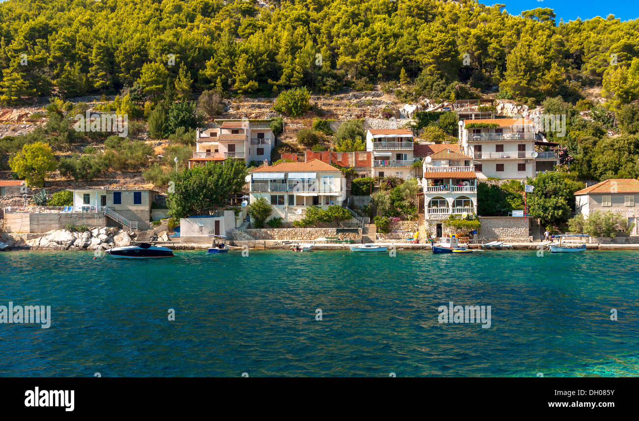 Grscica village on Korcula island, Croatia Stock Photo - Alamy