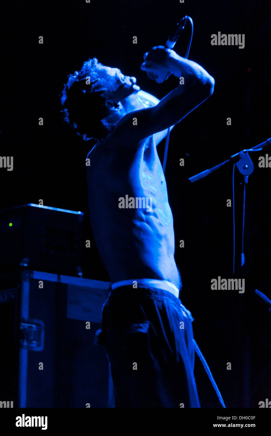 Tricky performs at Villa Ada Festival 2012. Stock Photo