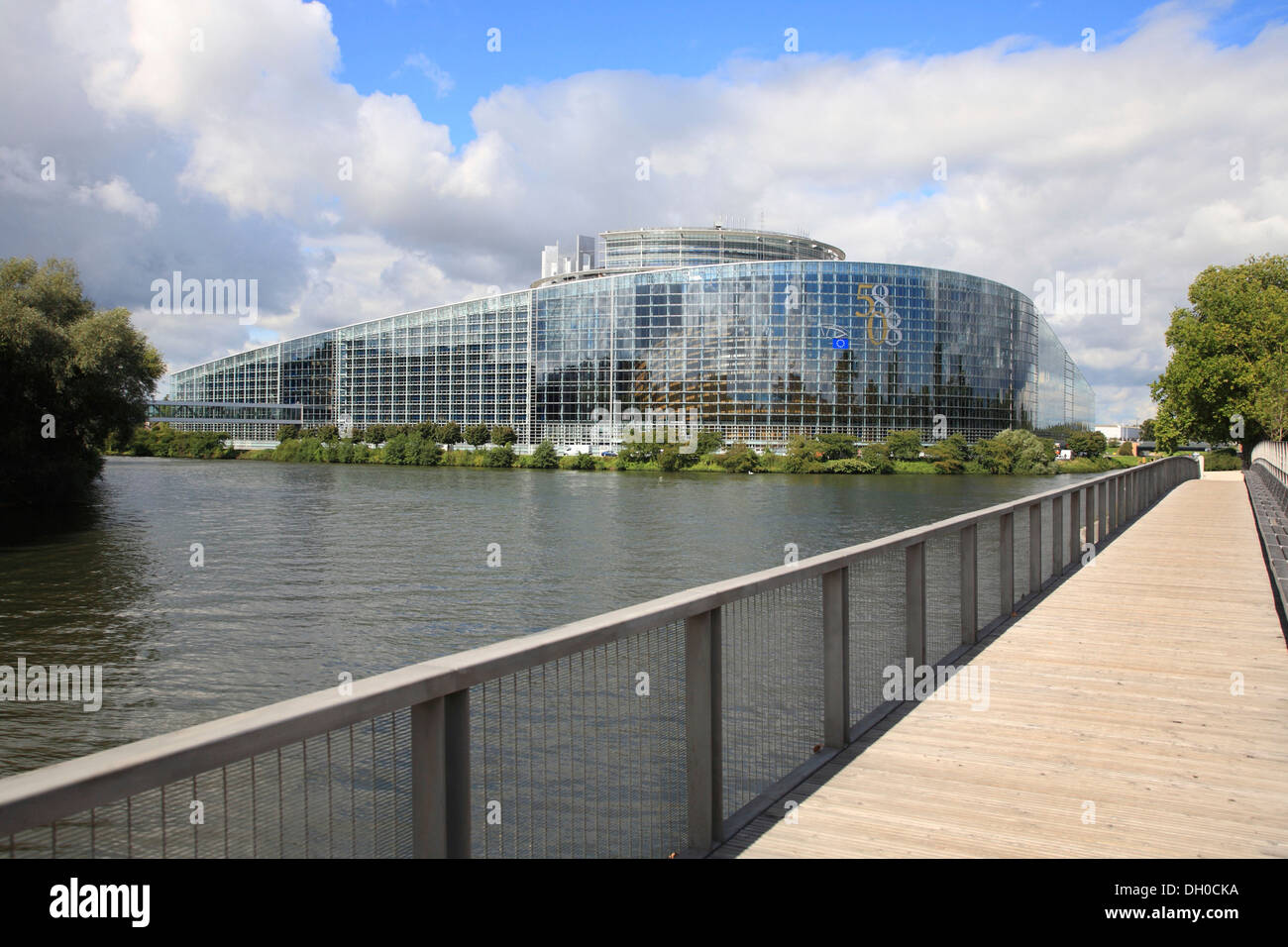 European Parliament, Strasbourg, Alsace, France Stock Photo