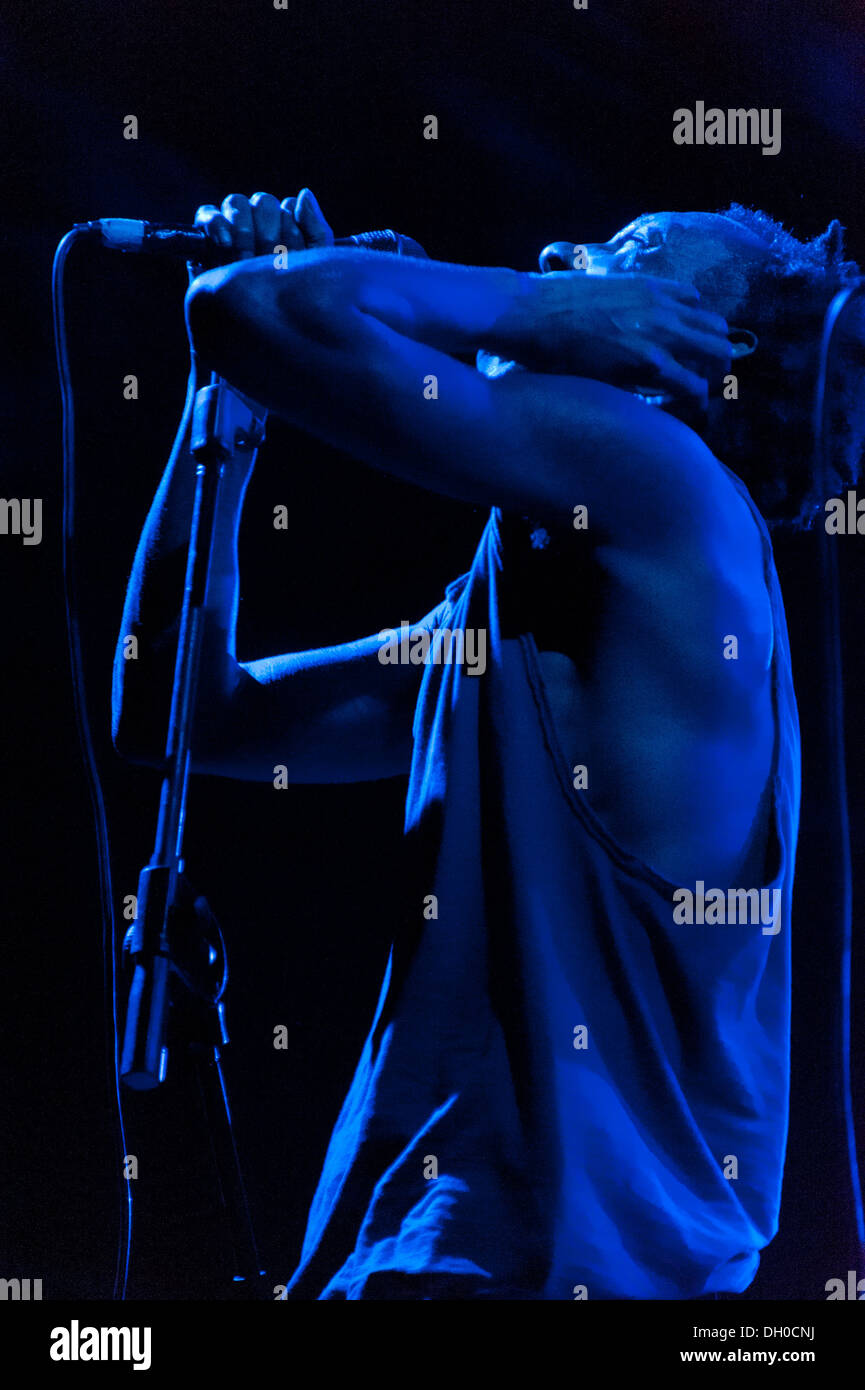 Tricky performs at Villa Ada Festival 2012. Stock Photo