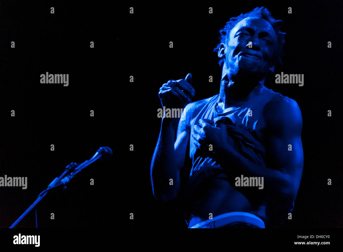 Tricky performs at Villa Ada Festival 2012. Stock Photo
