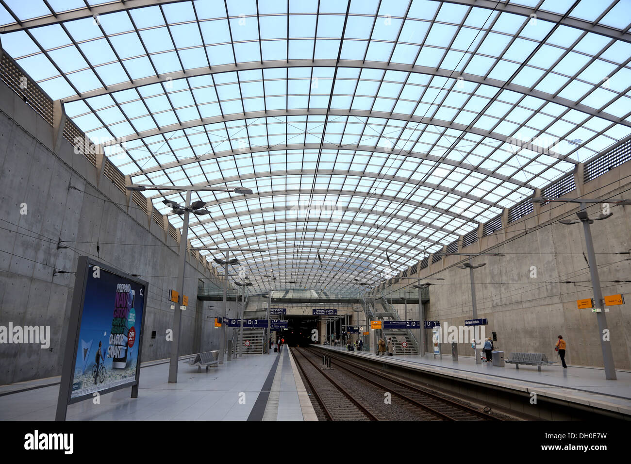 Cologne/Bonn airport railway station Stock Photo Alamy