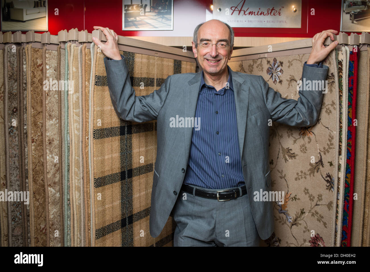 Stephen Boyd, the investor who saved Axminster Carpets from administration becomes its new Chairman. Stock Photo