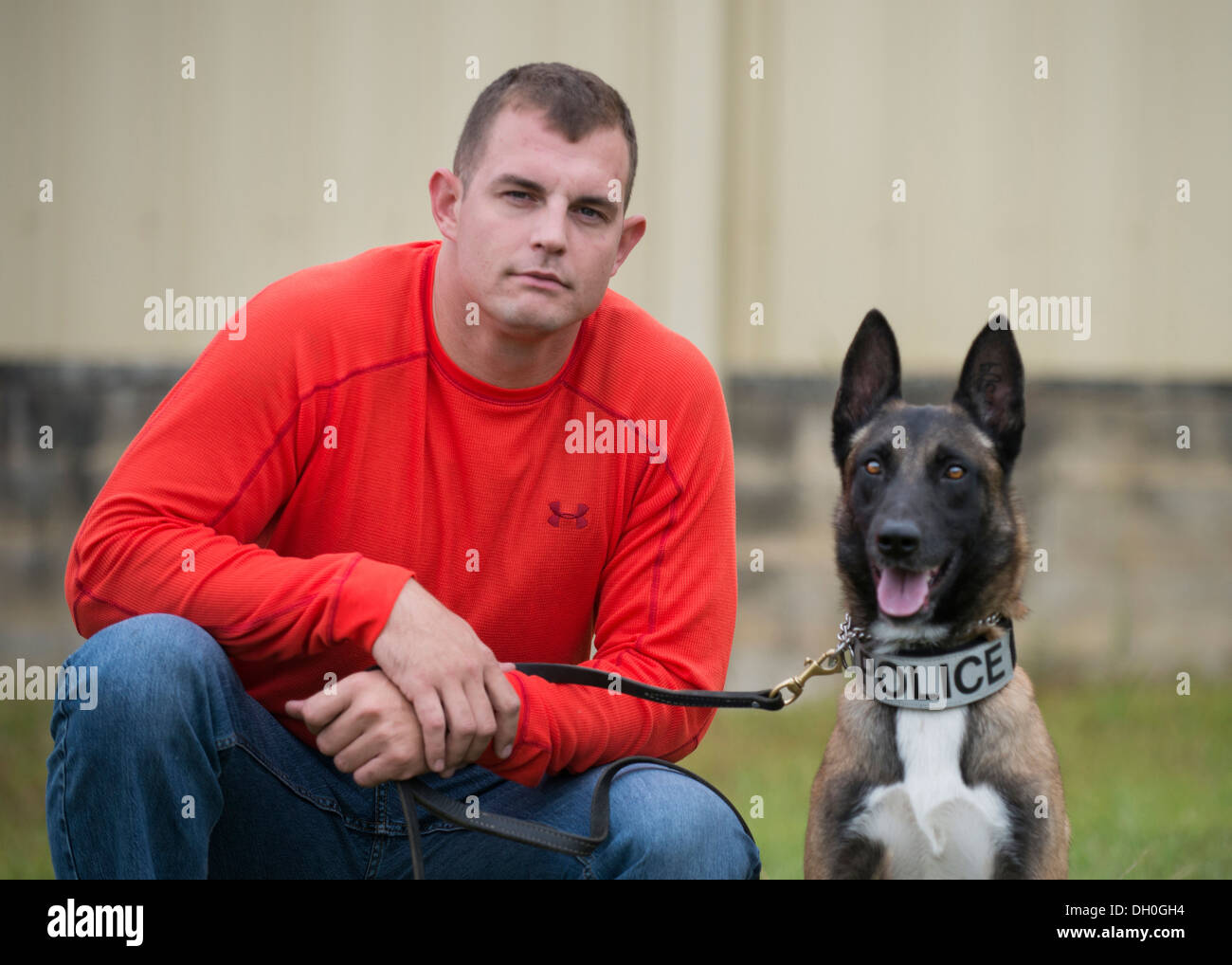 Security forces k9 handler dog hi-res stock photography and images - Alamy