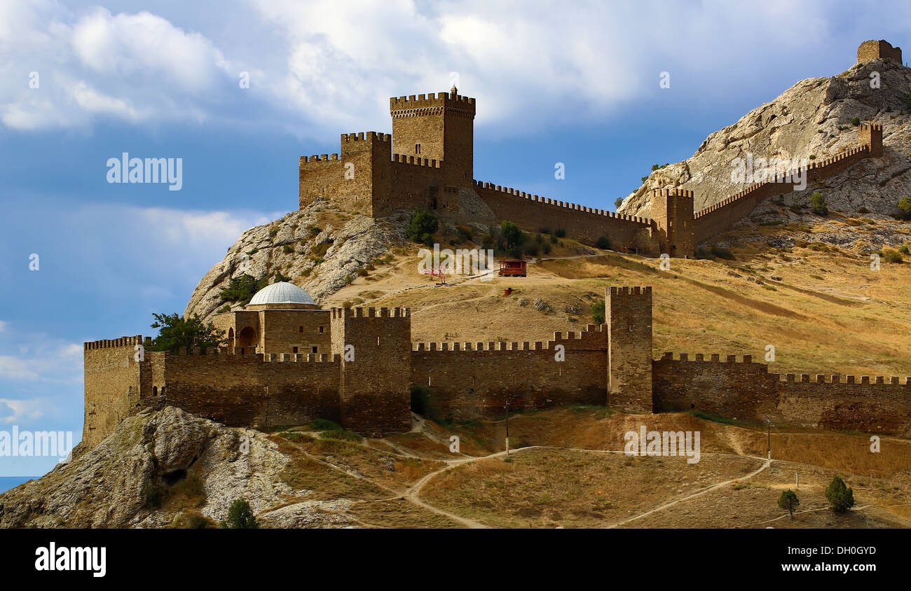 Castle In Rocks Europe European castle old castle on the rocks Stock Photo - Alamy