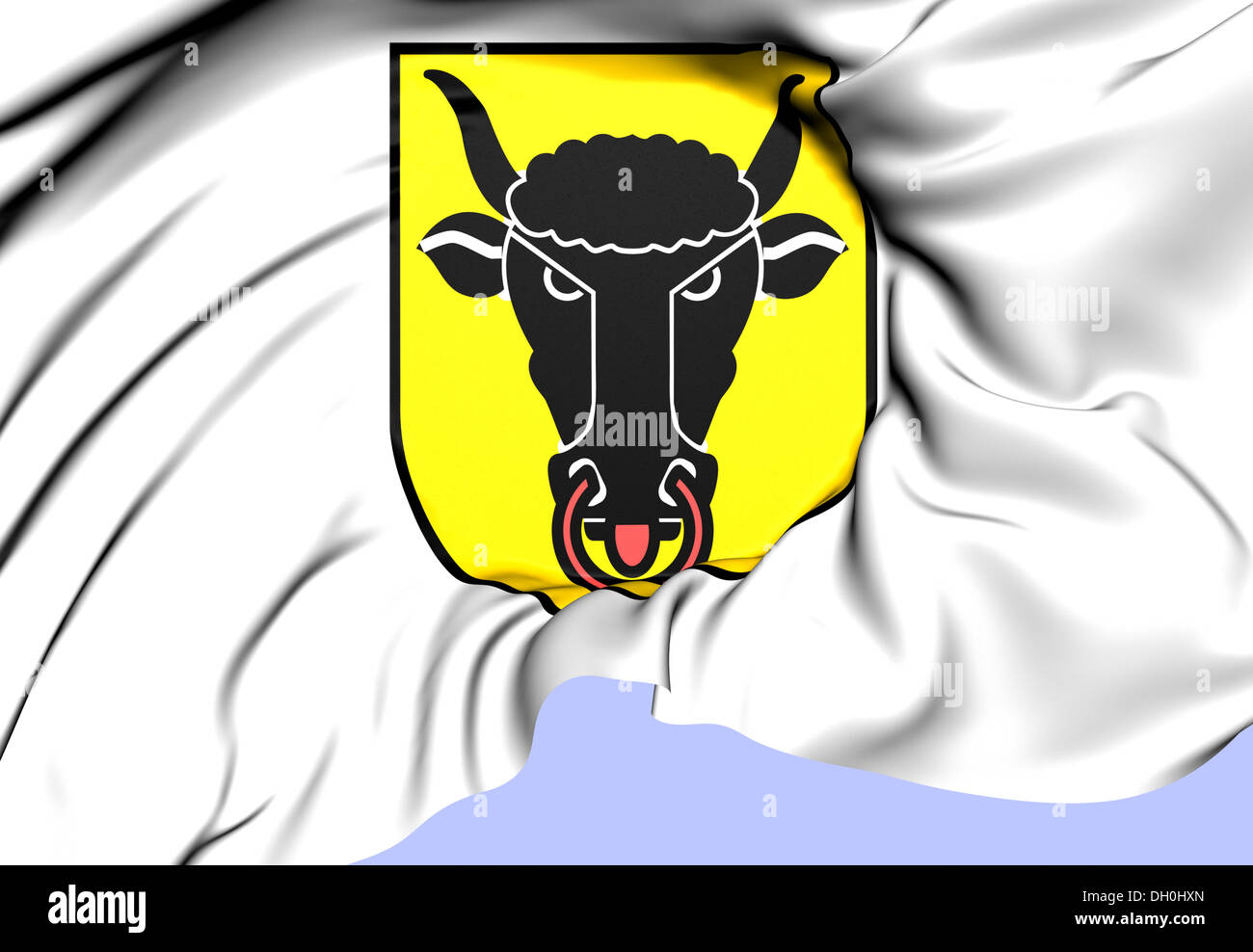 Uri Coat of Arms, Switzerland. Close Up. Stock Photo