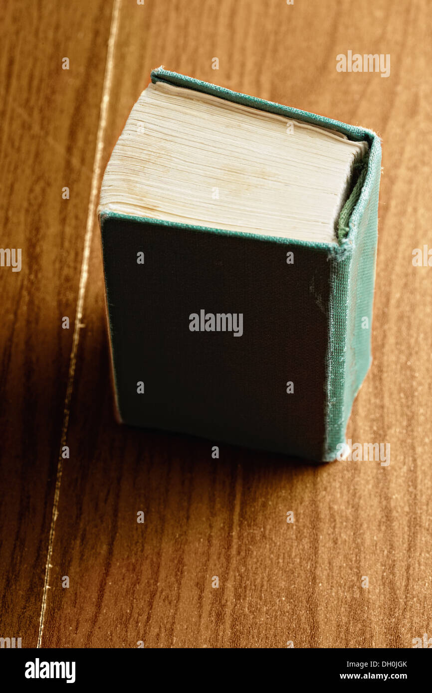 Green old book Stock Photo - Alamy