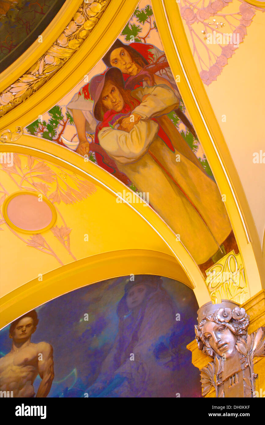 Prague municipal house mucha hires stock photography and images Alamy