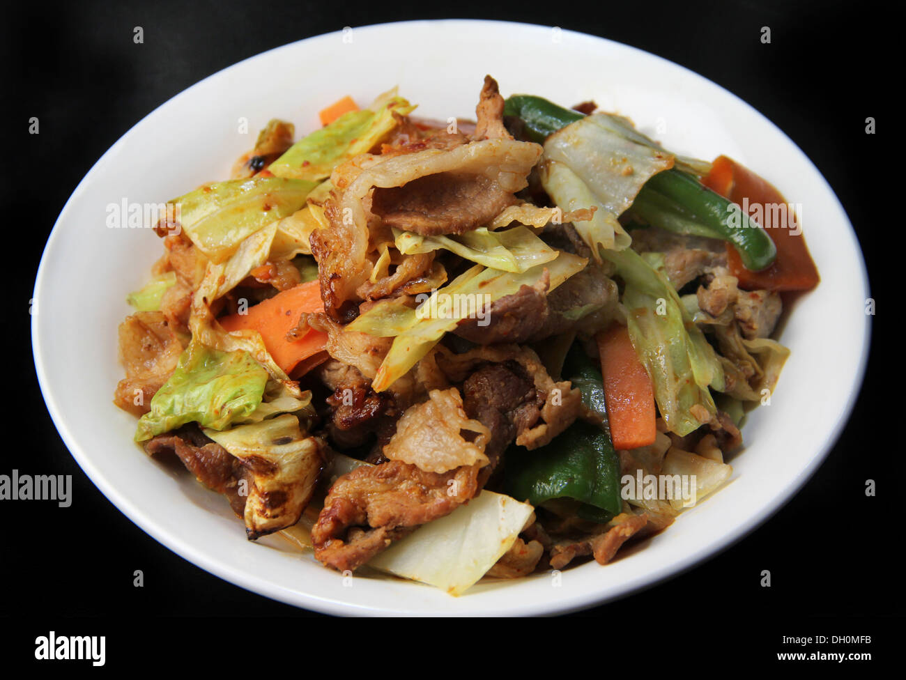 Stir-fried meat and vegetables Stock Photo - Alamy
