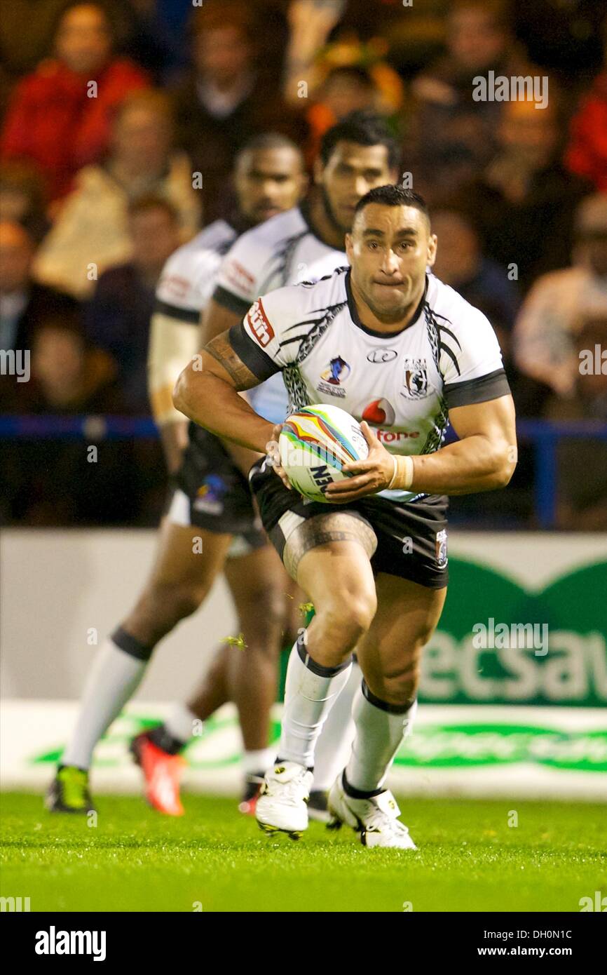 Rochale, UK. 28th Oct, 2013. James Storer (Fiji &amp; Collegians Illawarra) during the Rugby League World Cup Group A game between Fiji and Ireland from the Spotland Stadium. Credit:  Action Plus Sports/Alamy Live News Stock Photo