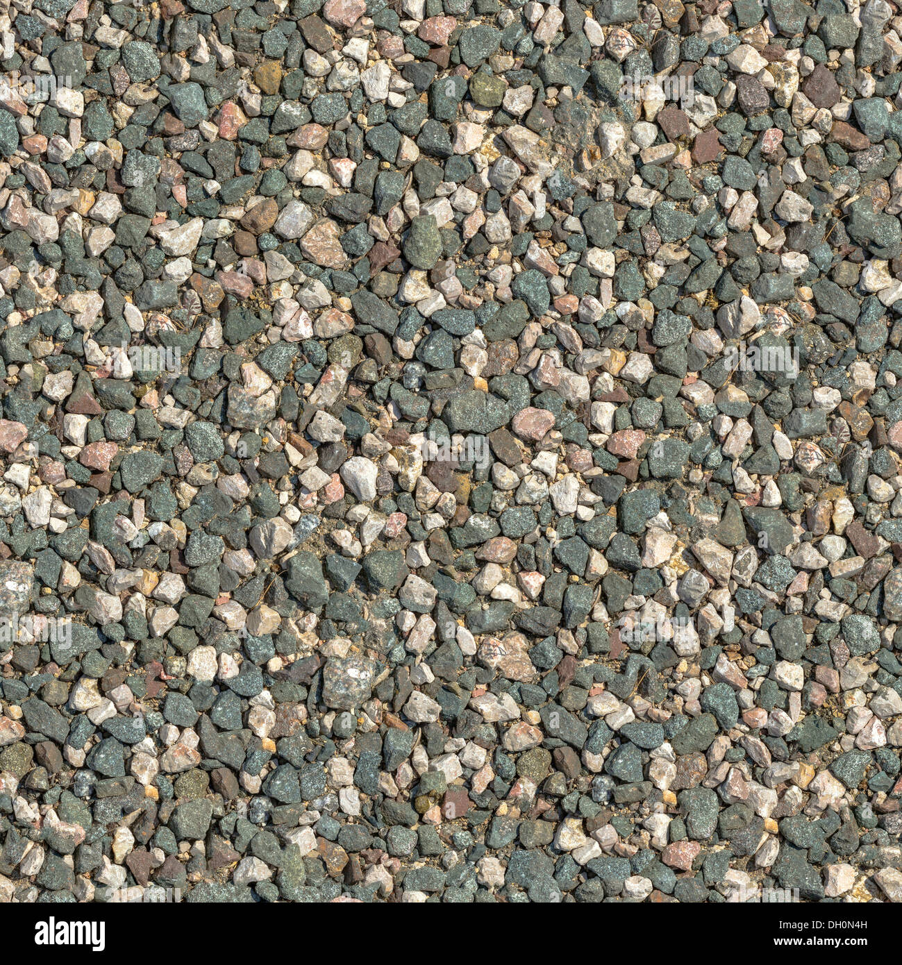 Seamless Tileable Texture of Crushed Granite. Stock Photo