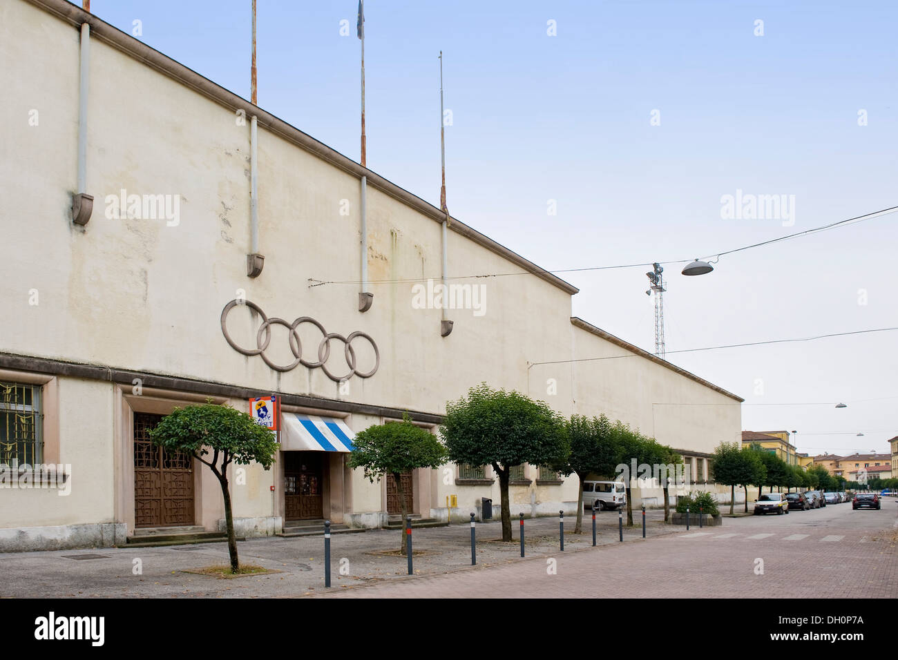 Italy, Veneto, Valdagno, Città Sociale, Social City, stadium Stock Photo