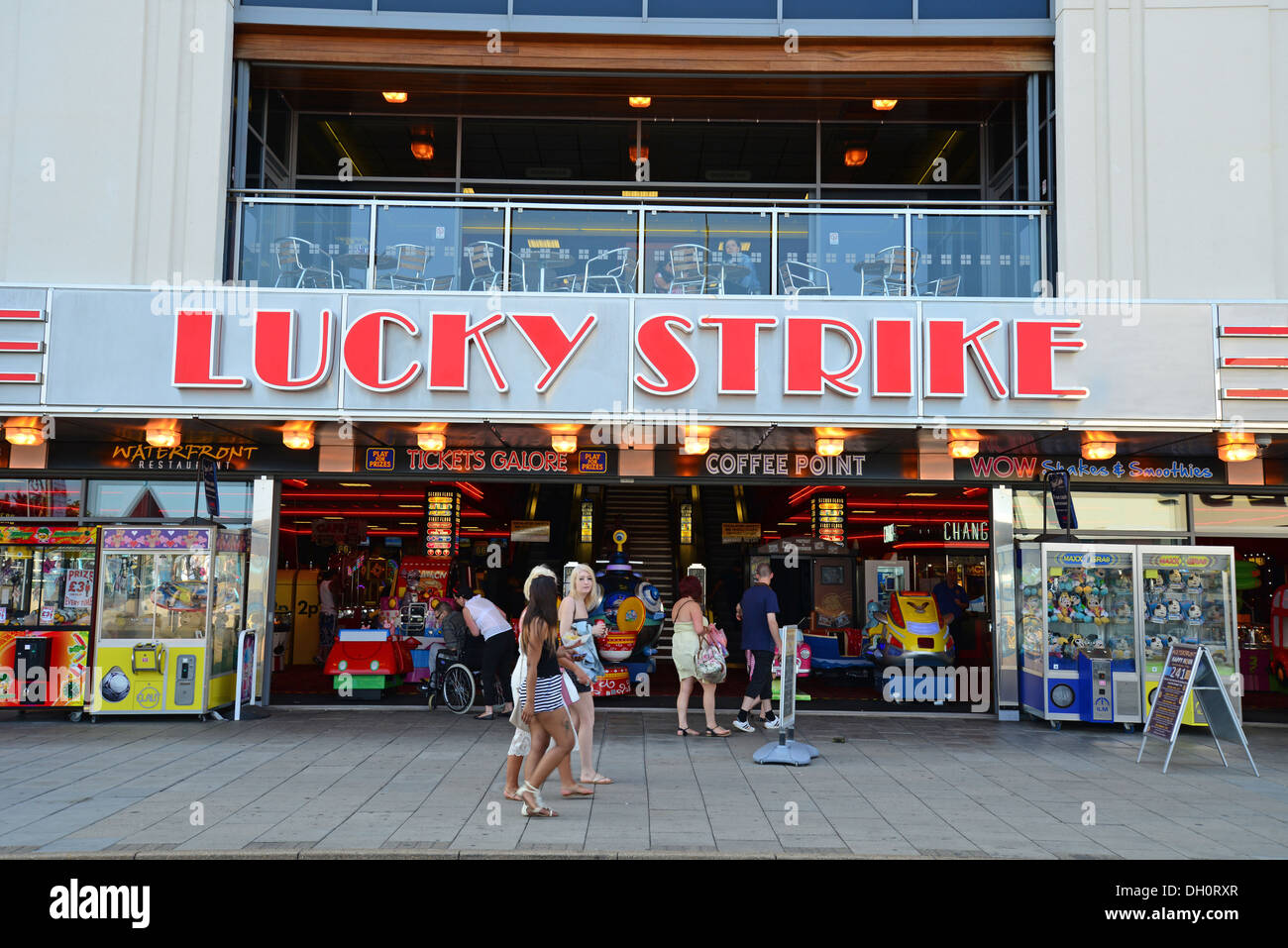 Lucky Strike' amusement arcade, Grand Parade, Skegness, Lincolnshire,  England, United Kingdom Stock Photo - Alamy
