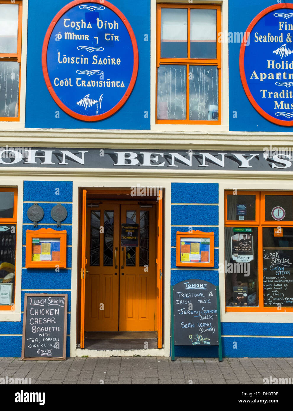 County Kerry, Ireland Colorful village door & storefront of Dingle on