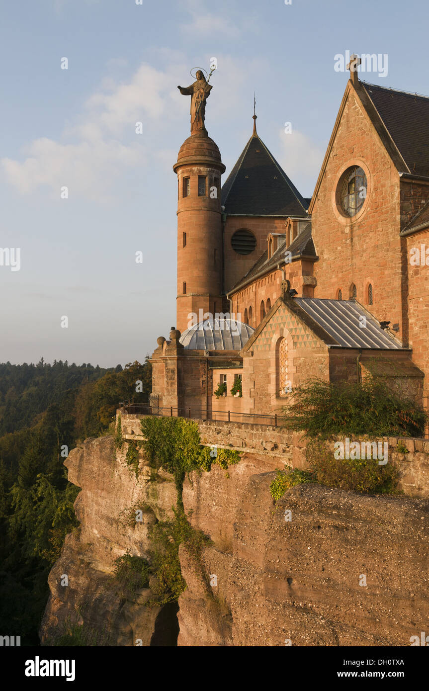 Elk213-1726v France, Alsace, Mont Sainte Odile, convent Stock Photo