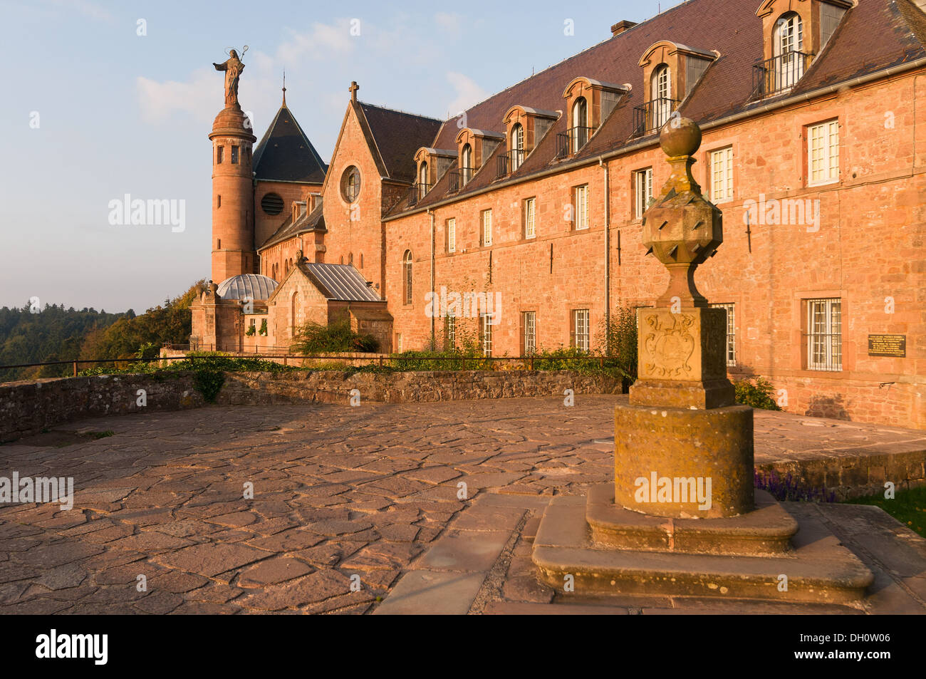Elk213-1727 France, Alsace, Mont Sainte Odile, convent Stock Photo