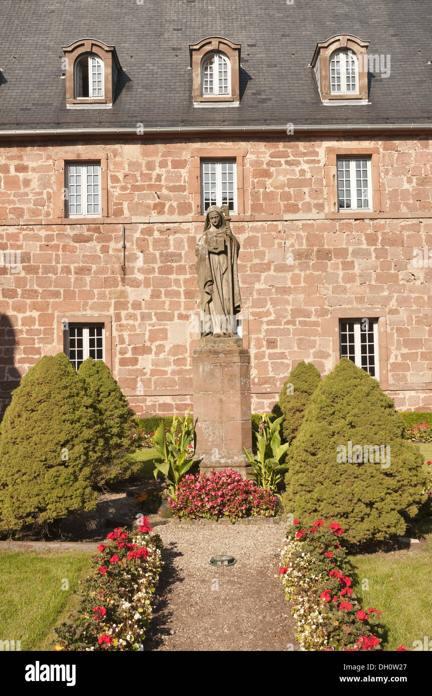 Elk213-1729v France, Alsace, Mont Sainte Odile, convent Stock Photo