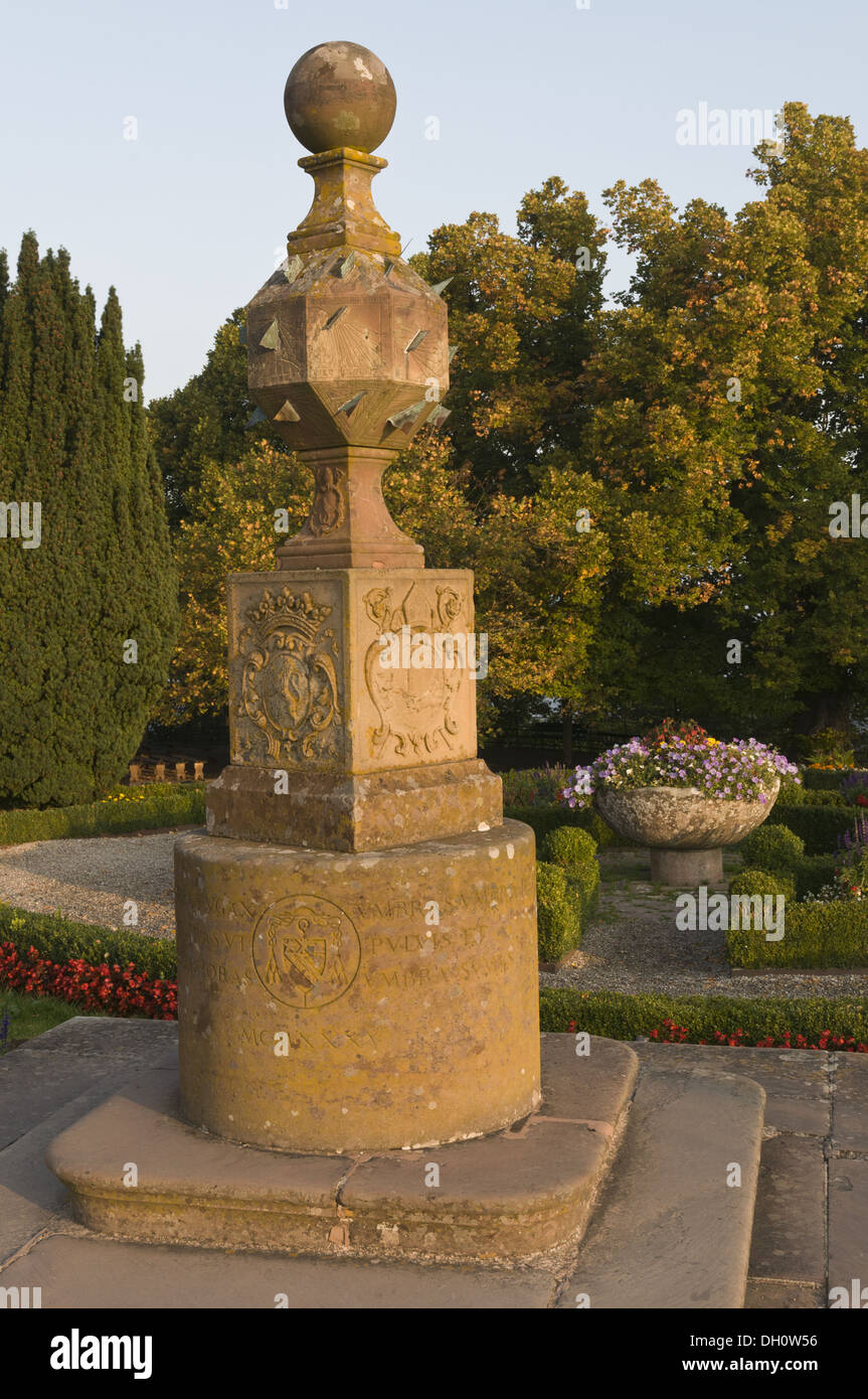 Elk213-1741v France, Alsace, Mont Sainte Odile, sundial Stock Photo