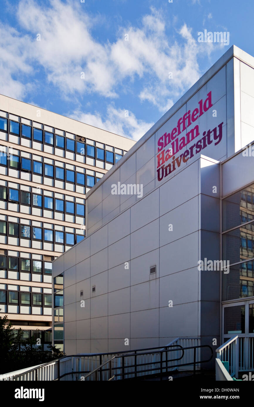 Sheffield Hallam University South Yorkshire UK Stock Photo
